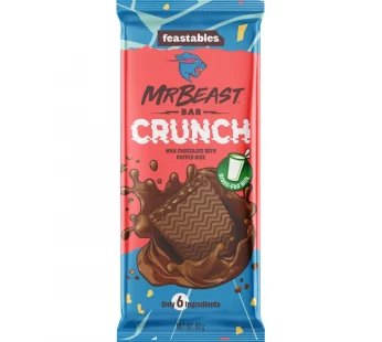 FEASTABLES MR BEAST MILK CHOCLATE CRUNCH BAR 60g