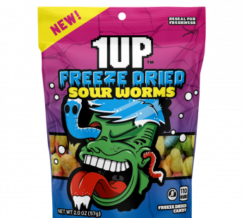 1UP Freeze Dried sour worms (57g)(USA)