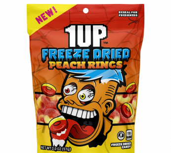 1UP Freeze Dried Peach Rings (57g) (USA)