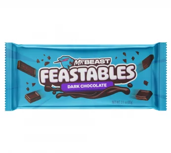 Feastables MrBeast Dark Chocolate Bar, 2.1 oz (60g),